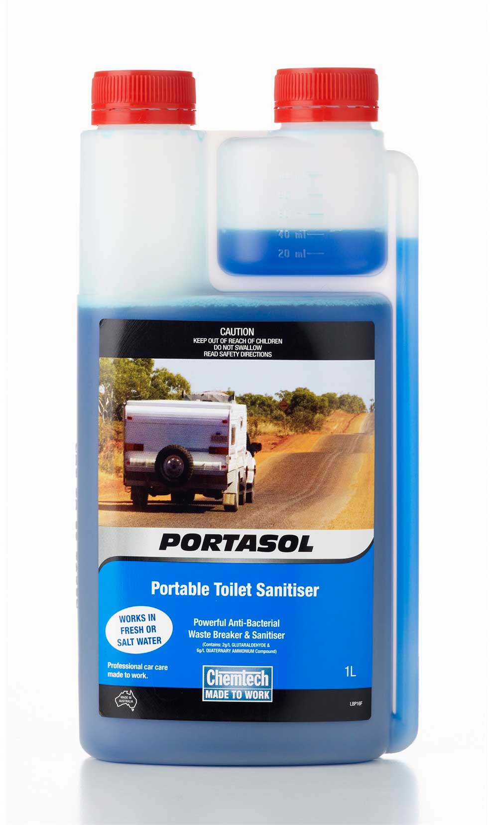 Portable Toilet Chemical - Portasol 1L - Click Image to Close