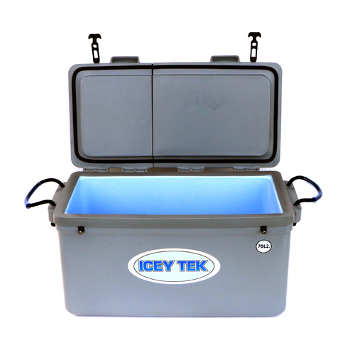 ICEY-TEK 70L Split Lid Chilly Bin LONG - Click Image to Close