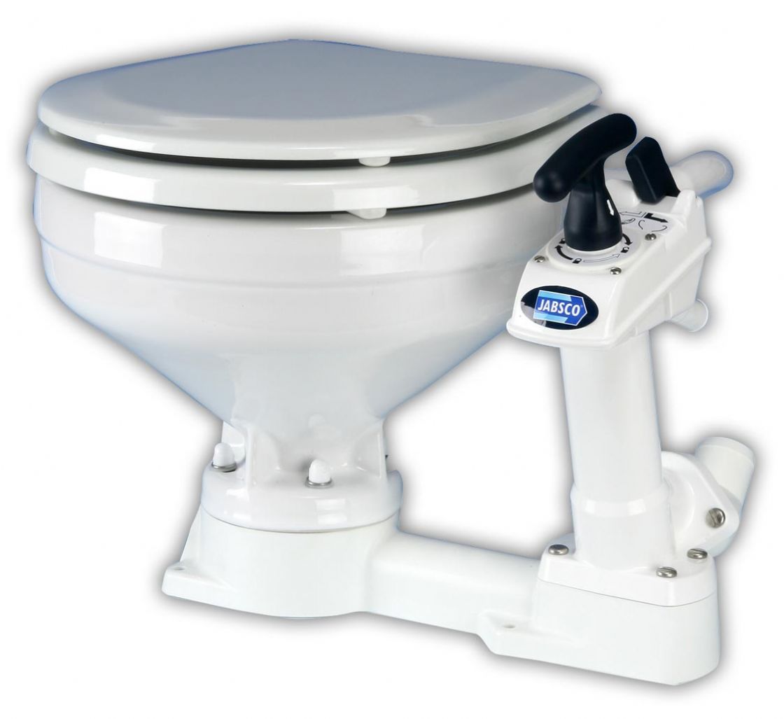 Jabsco Twist 'n' Lock compact manual toilet - Click Image to Close