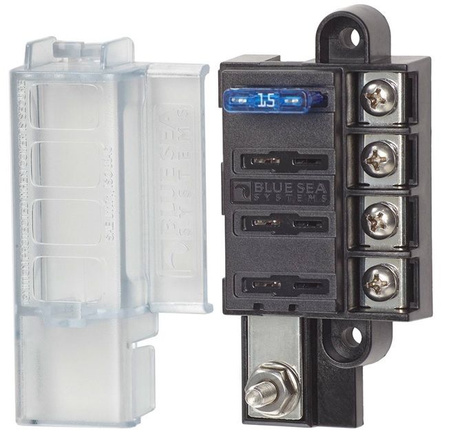 Blade fuse holder - ST Blade Compact Fuse Blocks - 4 Circuits